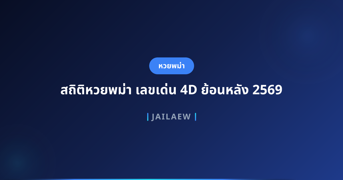 สถิติหวยพม่า เลขเด่น 4D ย้อนหลัง 2569